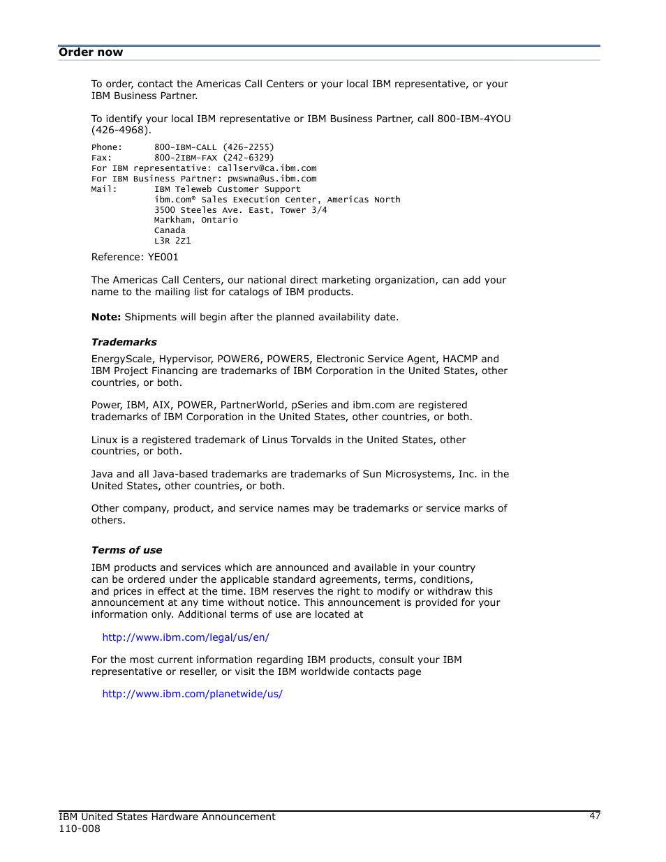 Order now | IBM 755 User Manual | Page 47 / 47