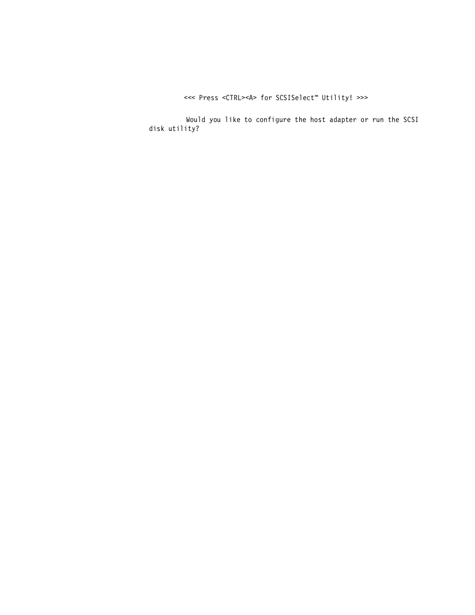 Starting the scsiselect utility program, Choices available from the scsiselect menu | IBM x Series 200 User Manual | Page 41 / 152