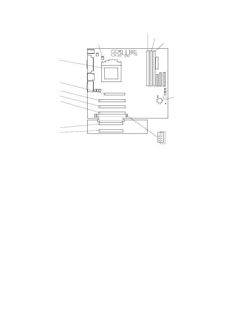 System board internal cable connectors | IBM x Series 200 User Manual | Page 44 / 152