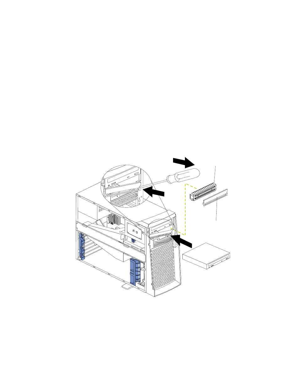 Preinstallation steps (all bays), Installing a drive in bay 2 or 4 | IBM x Series 200 User Manual | Page 57 / 152