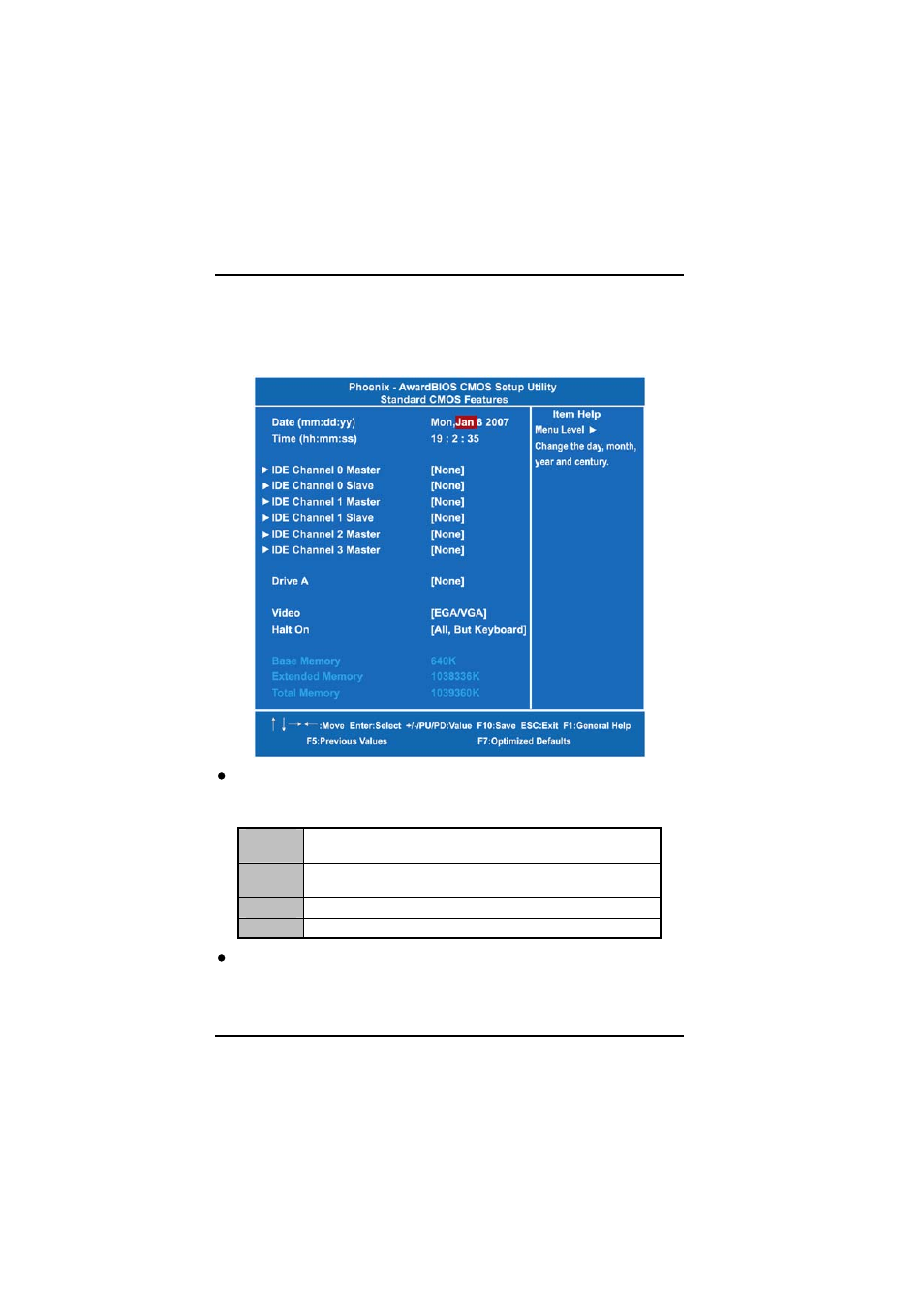5 standard cmos setup menu | IBM PANEL1173-841 User Manual | Page 40 / 80