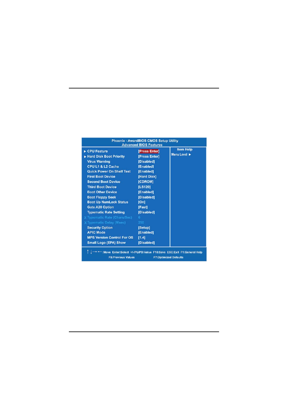 6 advanced bios features | IBM PANEL1173-841 User Manual | Page 42 / 80