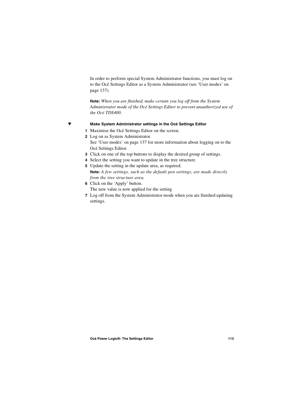 IBM Oce TDS400 User Manual | Page 113 / 239