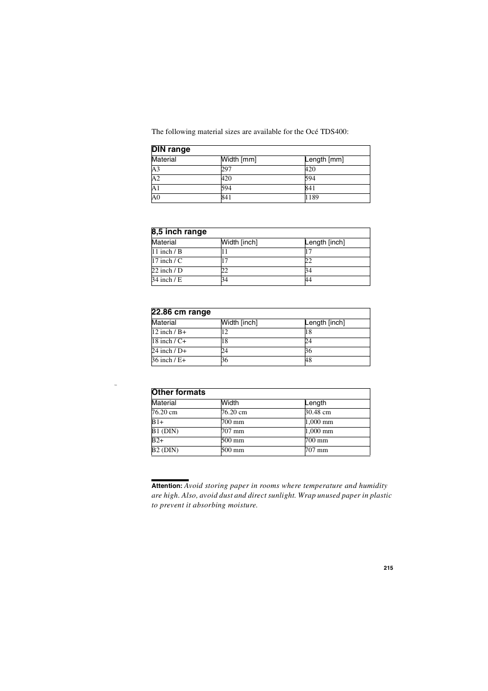 IBM Oce TDS400 User Manual | Page 215 / 239