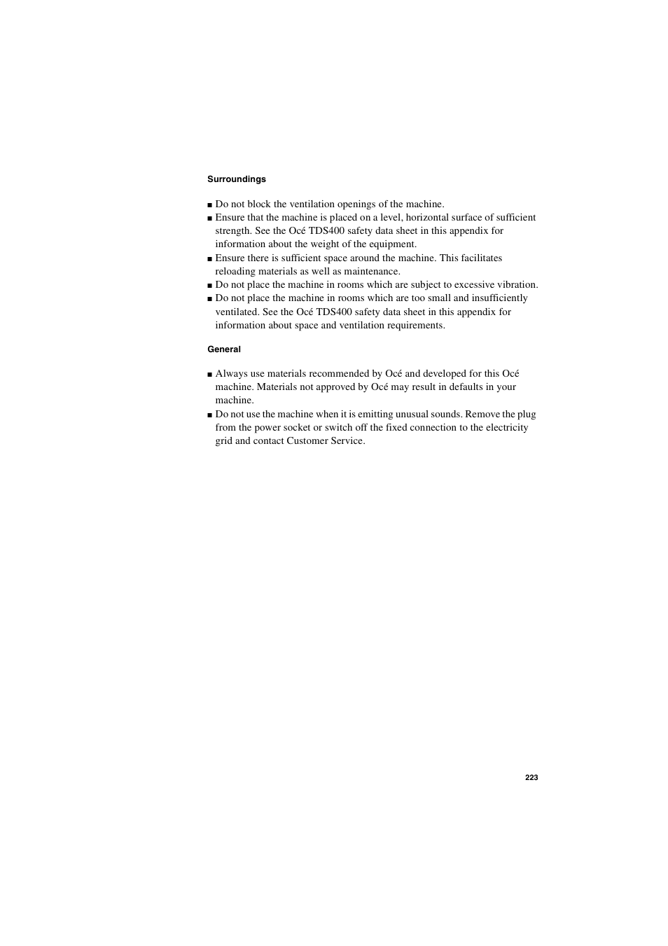 IBM Oce TDS400 User Manual | Page 223 / 239