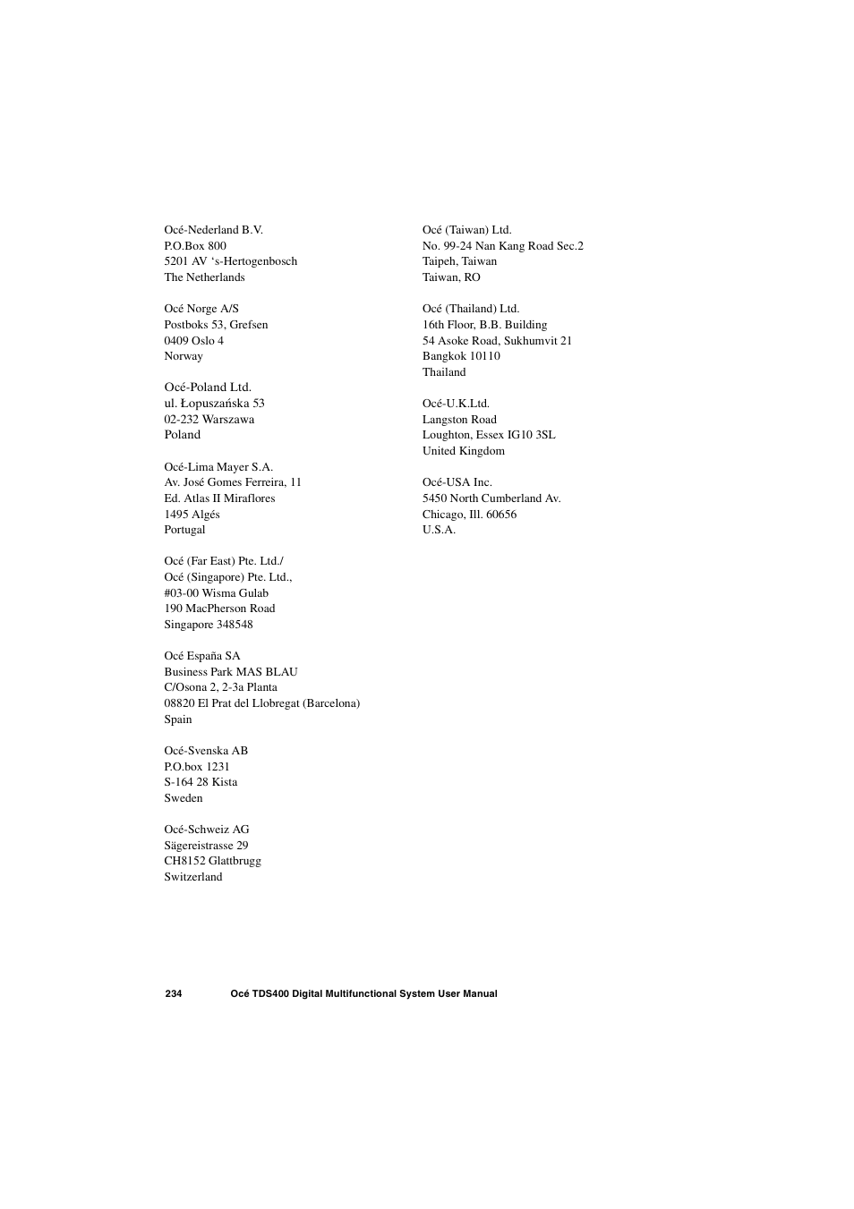 IBM Oce TDS400 User Manual | Page 234 / 239