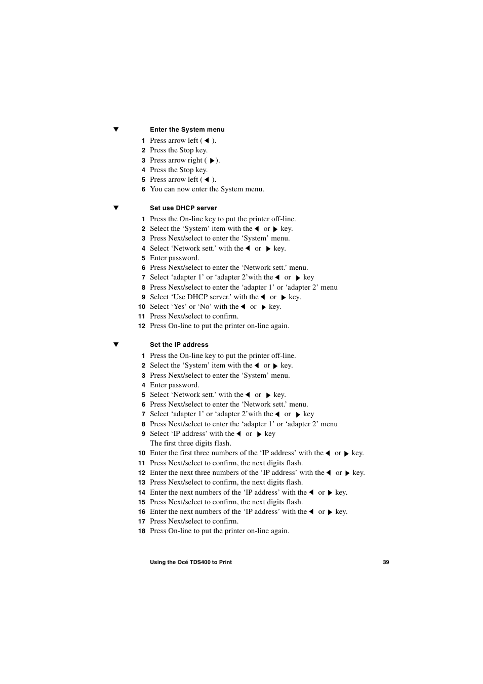 IBM Oce TDS400 User Manual | Page 39 / 239