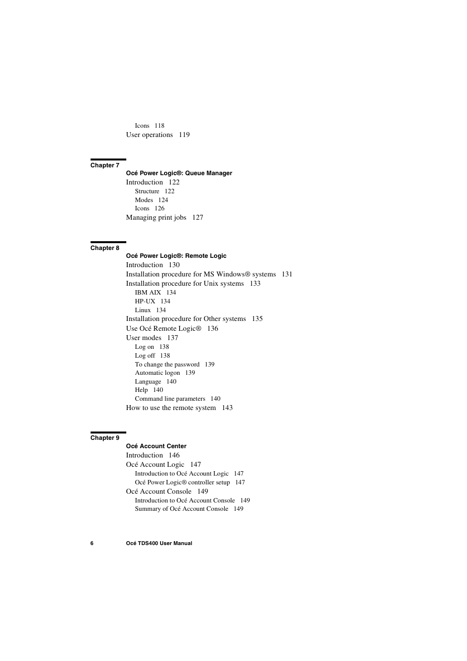 IBM Oce TDS400 User Manual | Page 6 / 239