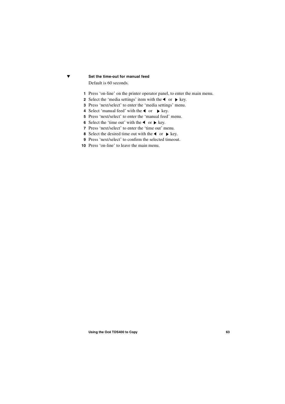 IBM Oce TDS400 User Manual | Page 63 / 239