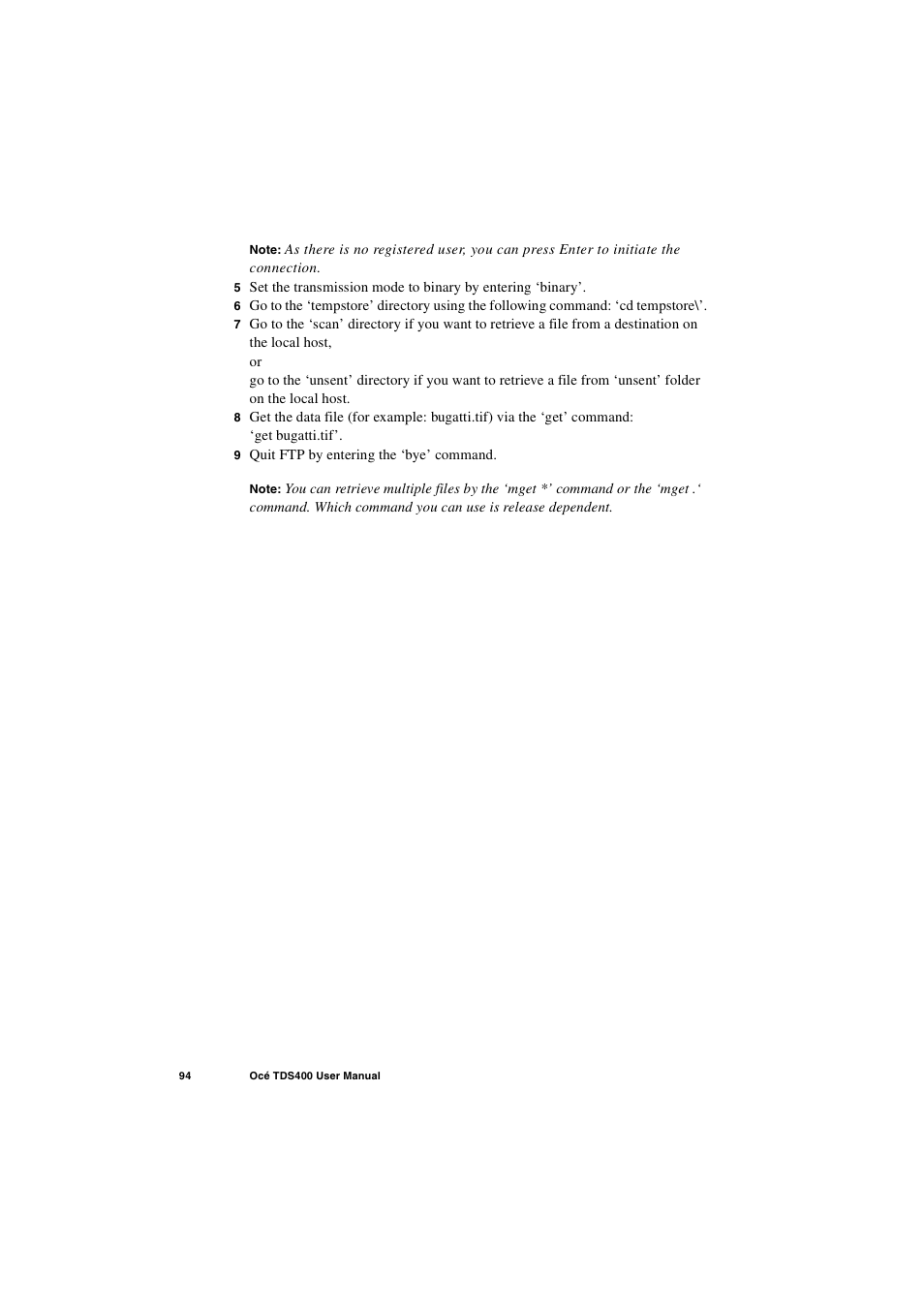 IBM Oce TDS400 User Manual | Page 94 / 239