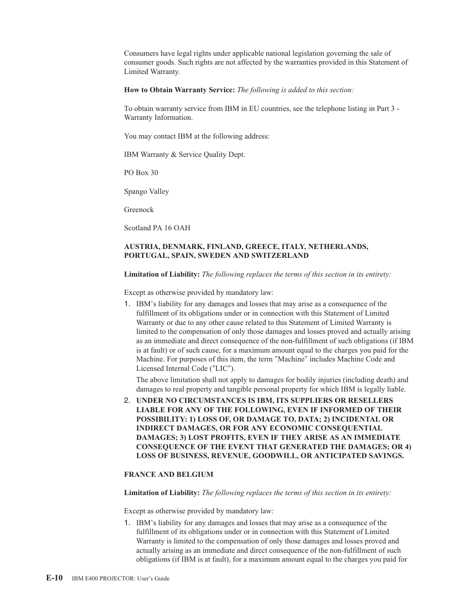 IBM E400 User Manual | Page 60 / 74