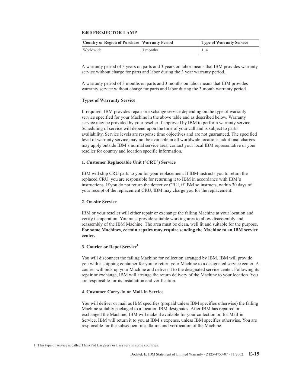 IBM E400 User Manual | Page 65 / 74