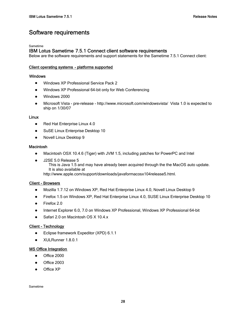 Software requirements | IBM G325-2585-02 User Manual | Page 34 / 90