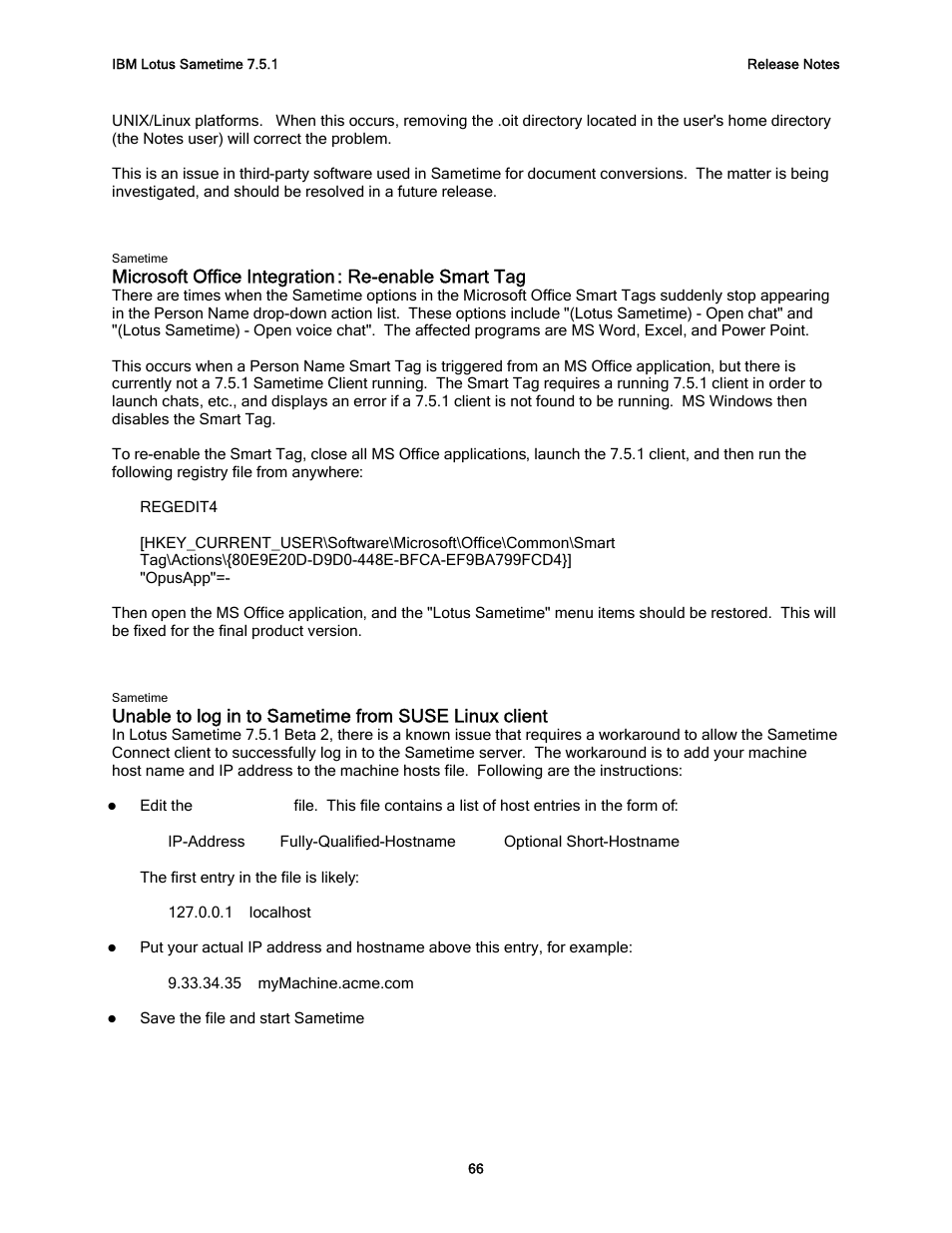 Microsoft office integration : re-enable smart tag | IBM G325-2585-02 User Manual | Page 72 / 90