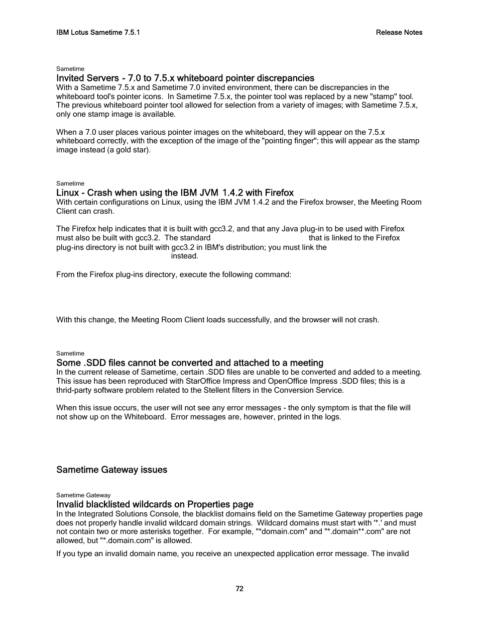 Sametime gateway issues | IBM G325-2585-02 User Manual | Page 78 / 90