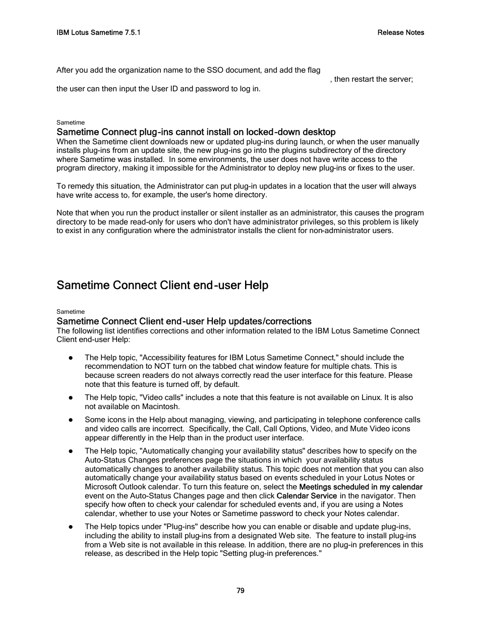 Sametime connect client end-user help, Sametime connect client end -user help | IBM G325-2585-02 User Manual | Page 85 / 90