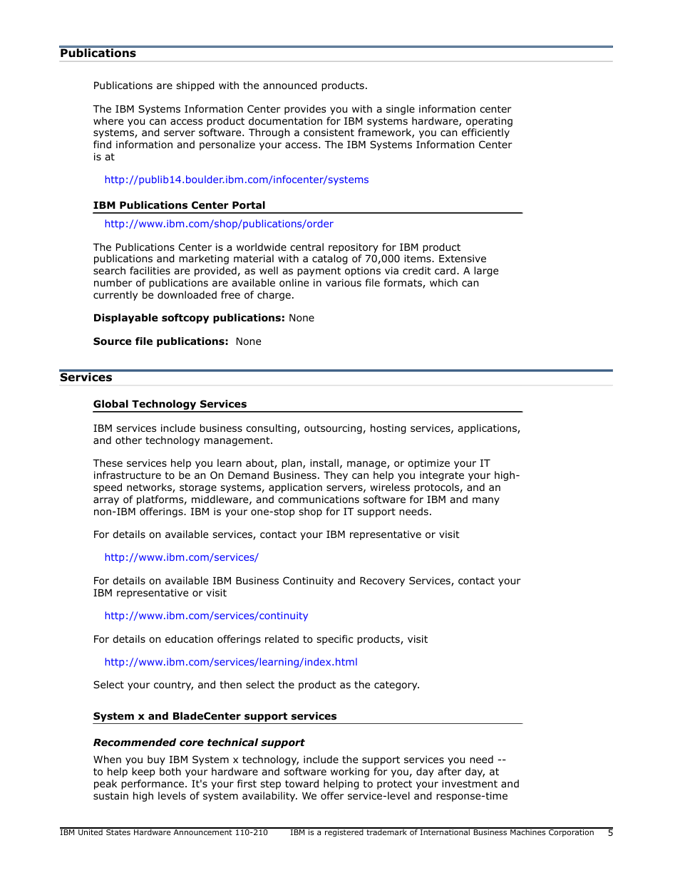 Publications | IBM 1500VA User Manual | Page 5 / 20
