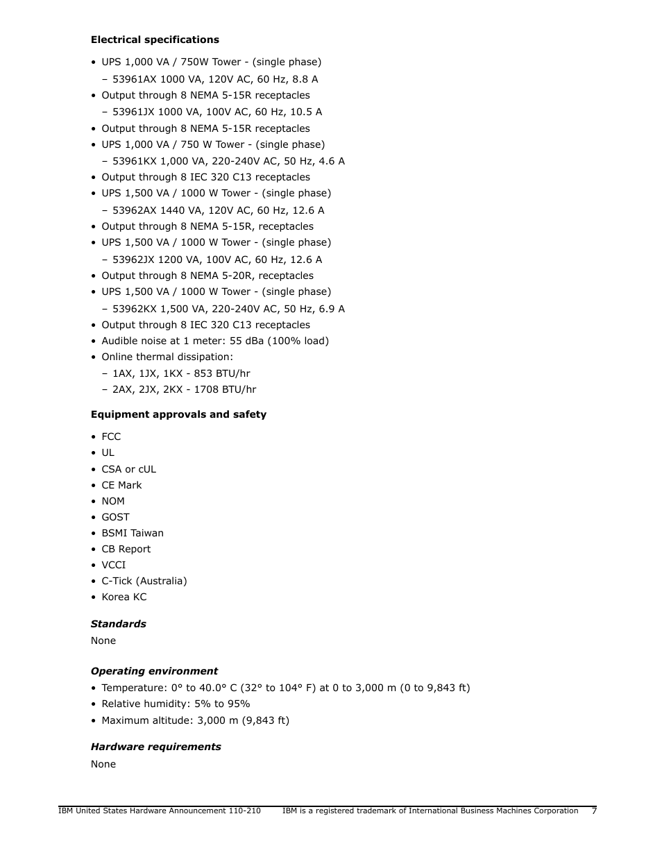 IBM 1500VA User Manual | Page 7 / 20