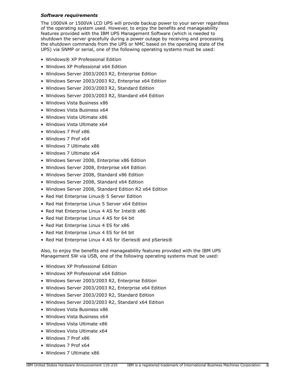IBM 1500VA User Manual | Page 8 / 20
