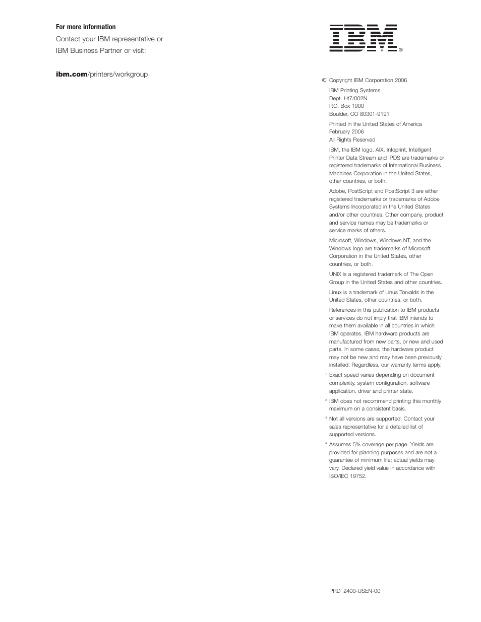 IBM 1572 MFP User Manual | Page 8 / 8