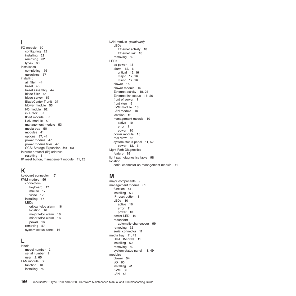 IBM BladeCenter T Type 8720 User Manual | Page 176 / 180