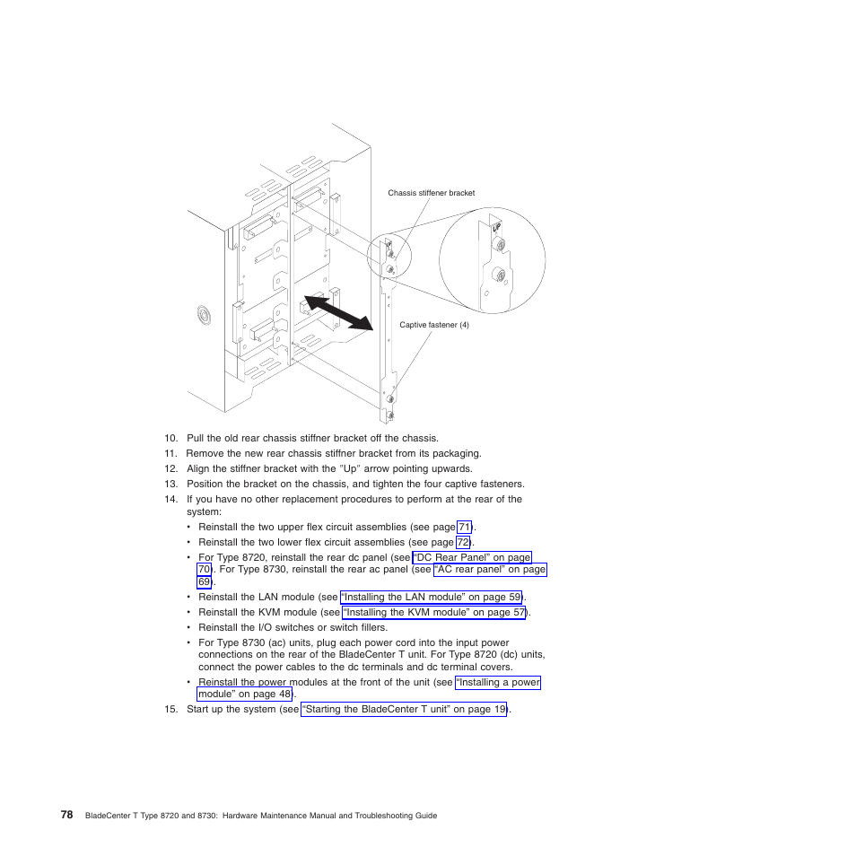 IBM BladeCenter T Type 8720 User Manual | Page 88 / 180