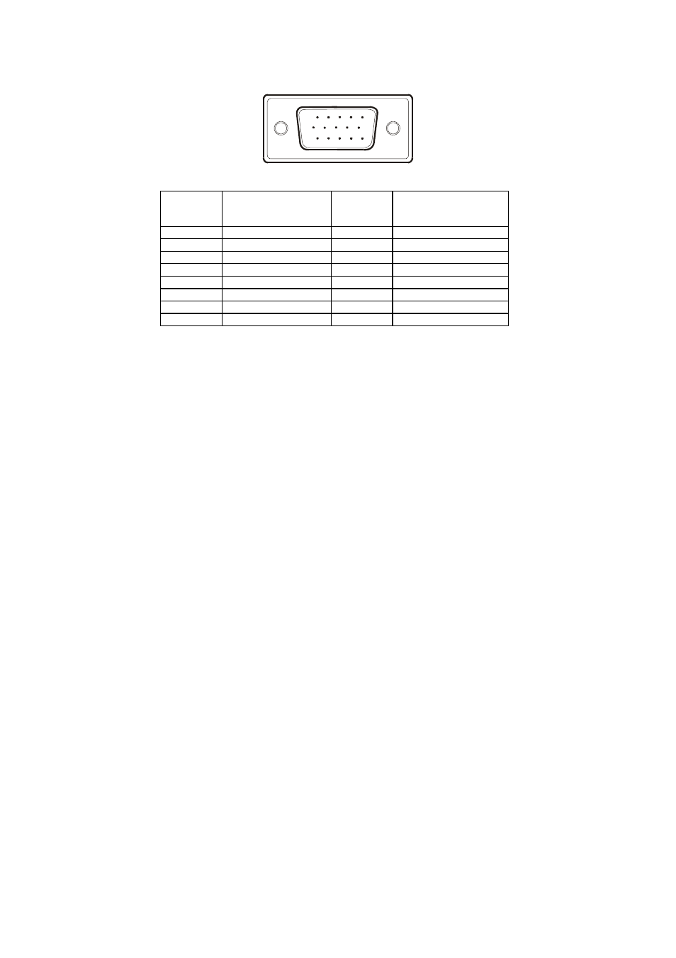 Connector pin assignment | IBM Computer Monitor User Manual | Page 19 / 22