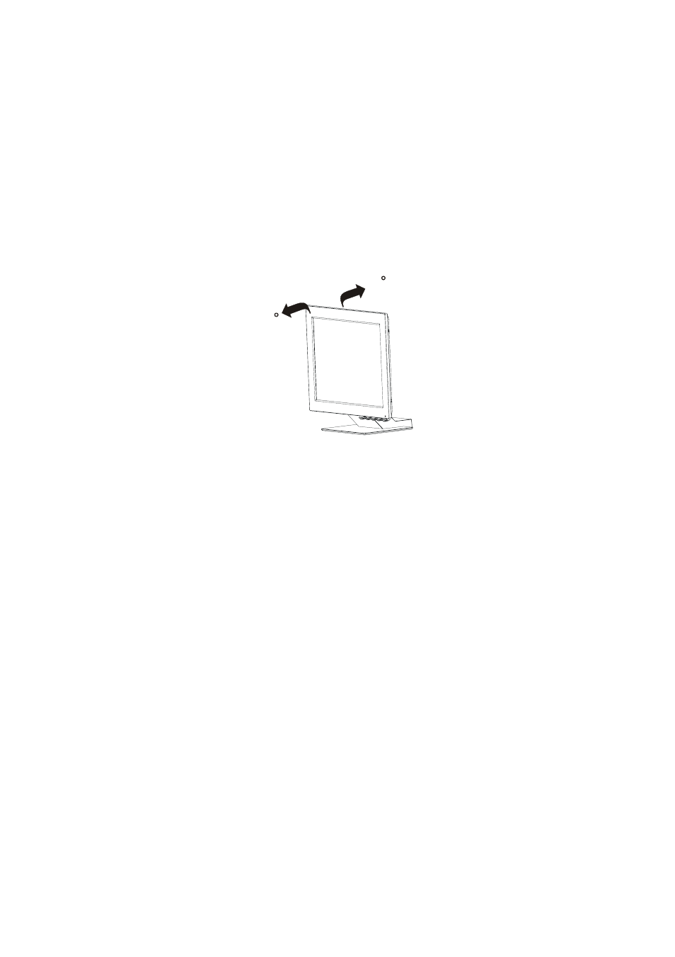 Adjusting the viewing angle | IBM Computer Monitor User Manual | Page 7 / 22