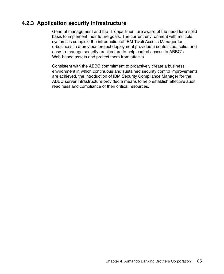 3 application security infrastructure | IBM Tivoli and Cisco User Manual | Page 103 / 516