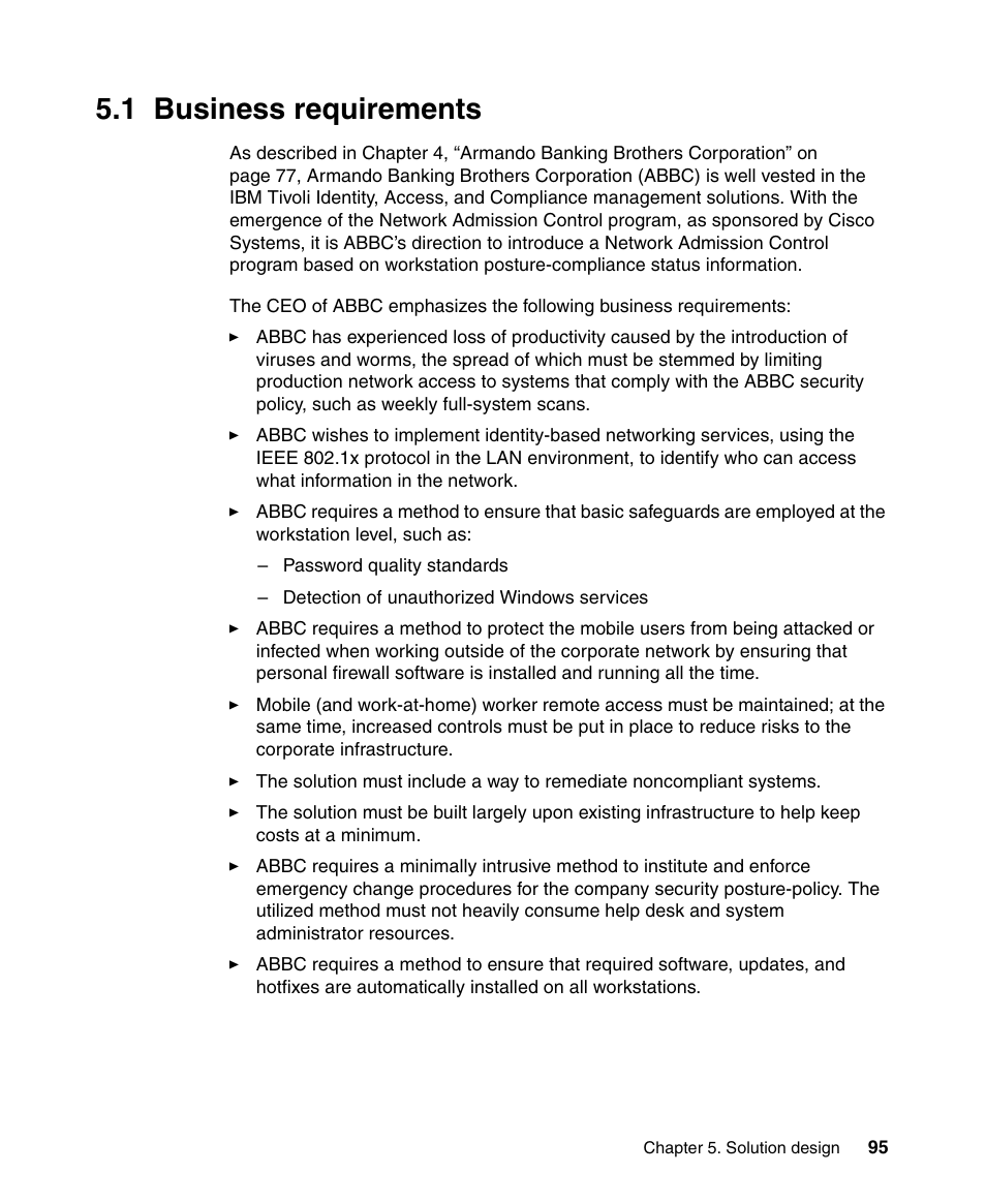 1 business requirements | IBM Tivoli and Cisco User Manual | Page 113 / 516