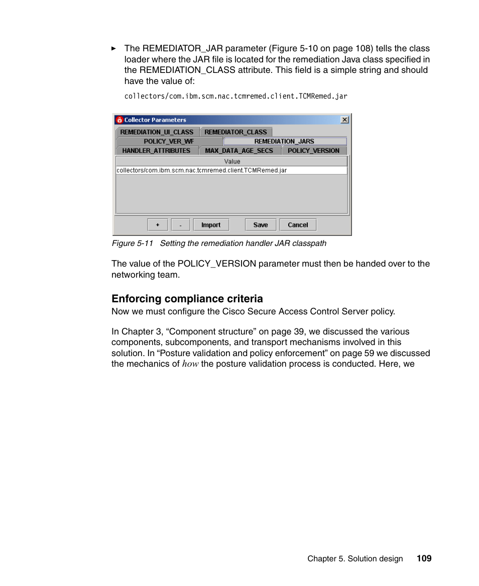 Enforcing compliance criteria | IBM Tivoli and Cisco User Manual | Page 127 / 516