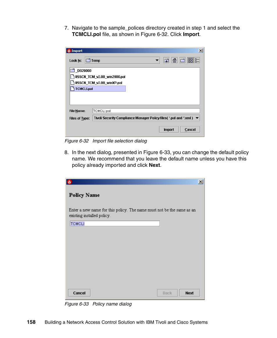 IBM Tivoli and Cisco User Manual | Page 176 / 516