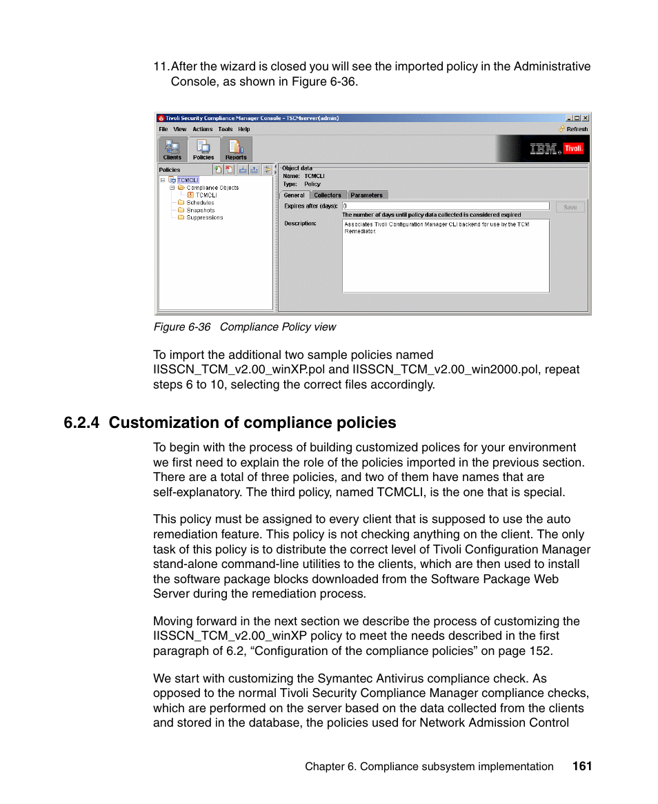 4 customization of compliance policies | IBM Tivoli and Cisco User Manual | Page 179 / 516