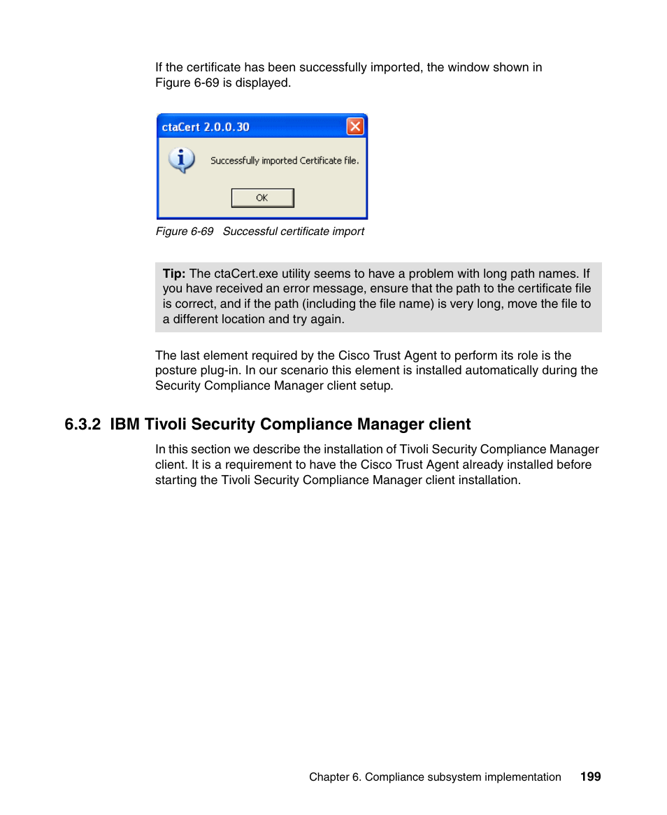 2 ibm tivoli security compliance manager client | IBM Tivoli and Cisco User Manual | Page 217 / 516