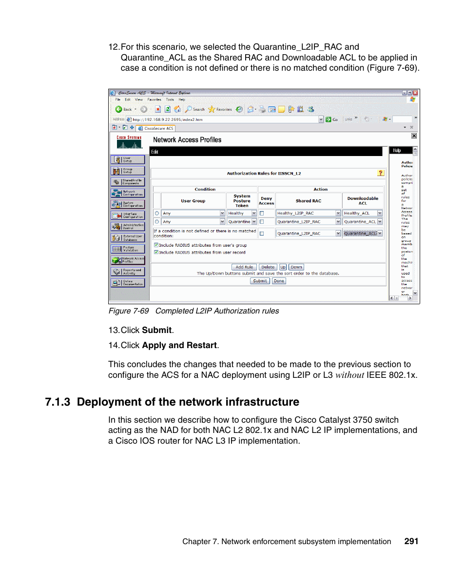 3 deployment of the network infrastructure | IBM Tivoli and Cisco User Manual | Page 309 / 516