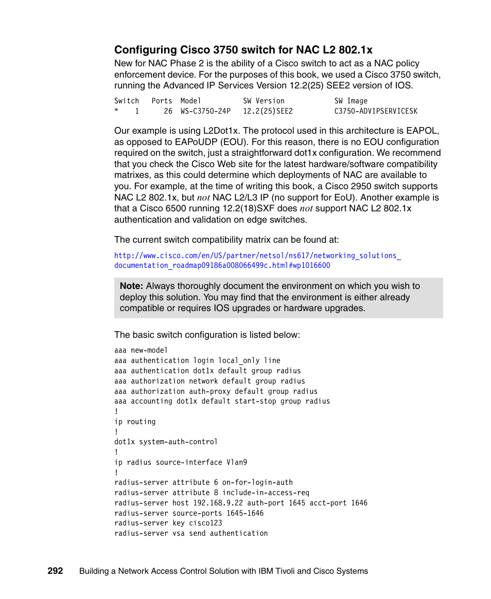 IBM Tivoli and Cisco User Manual | Page 310 / 516