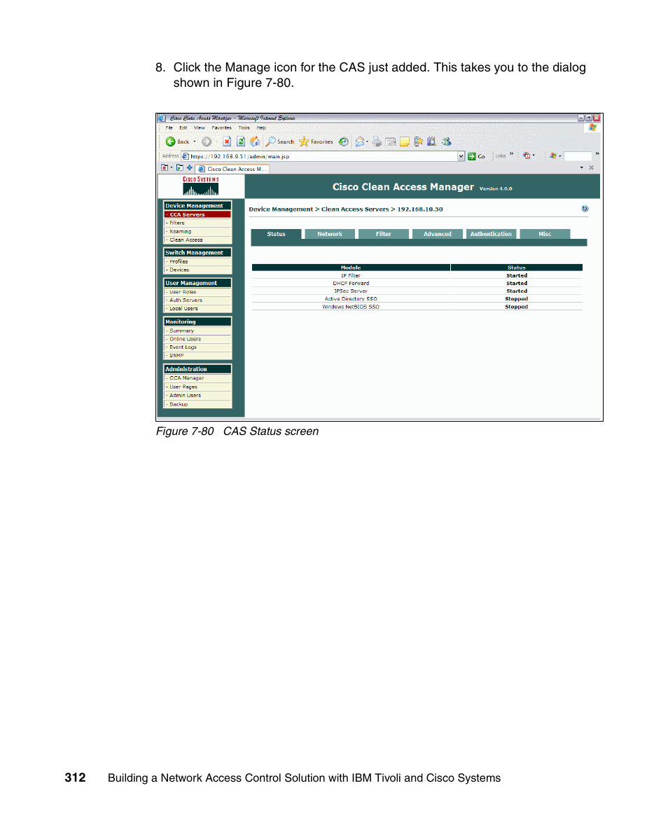 IBM Tivoli and Cisco User Manual | Page 330 / 516