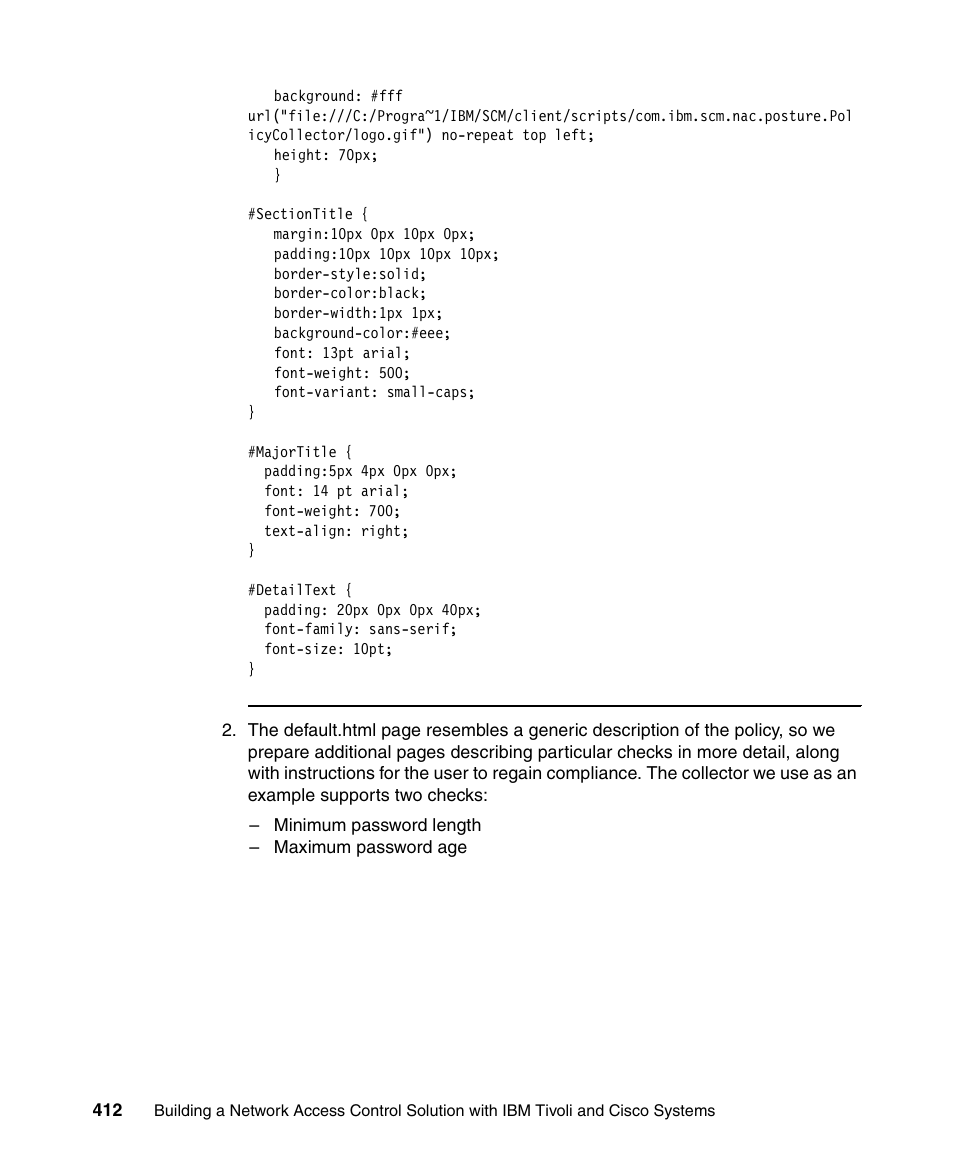 IBM Tivoli and Cisco User Manual | Page 430 / 516