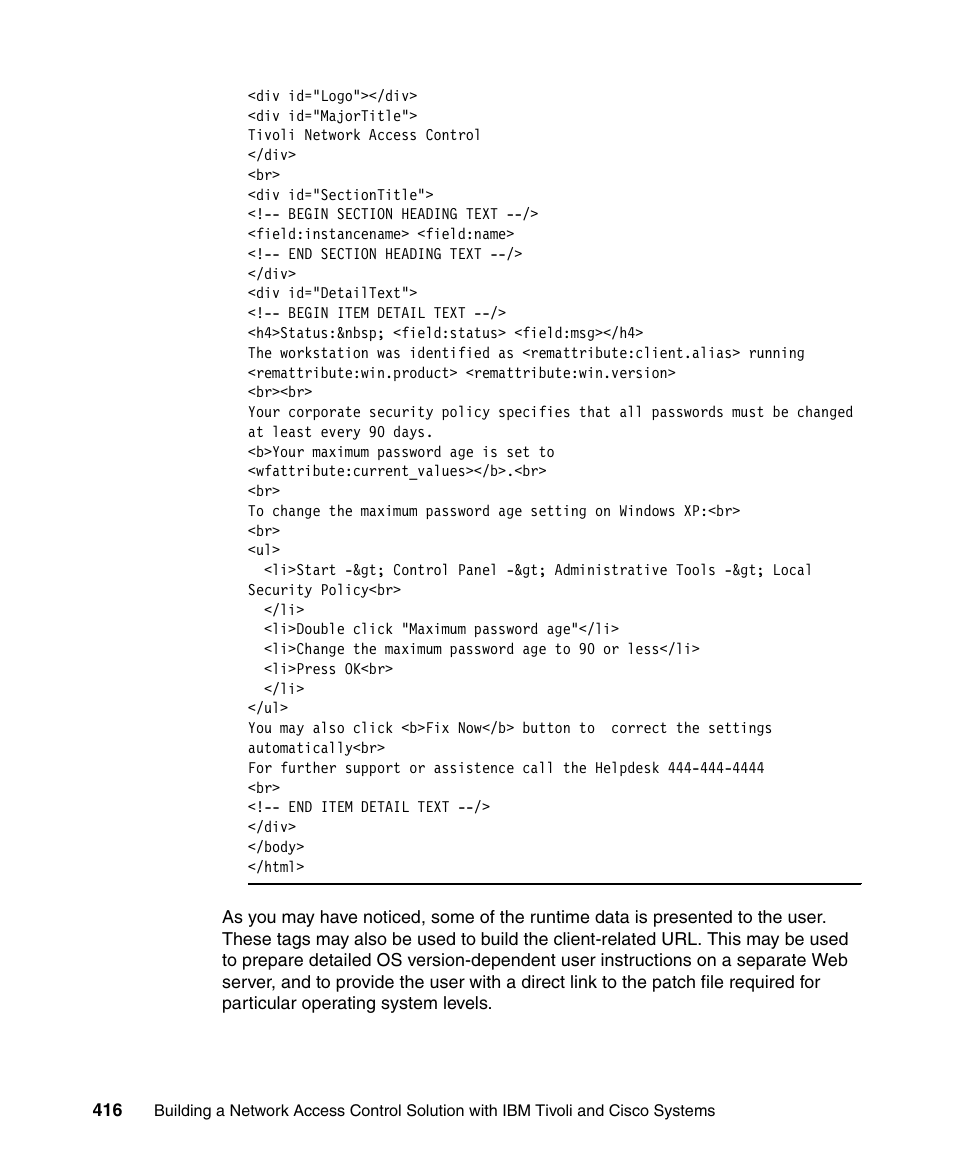 IBM Tivoli and Cisco User Manual | Page 434 / 516