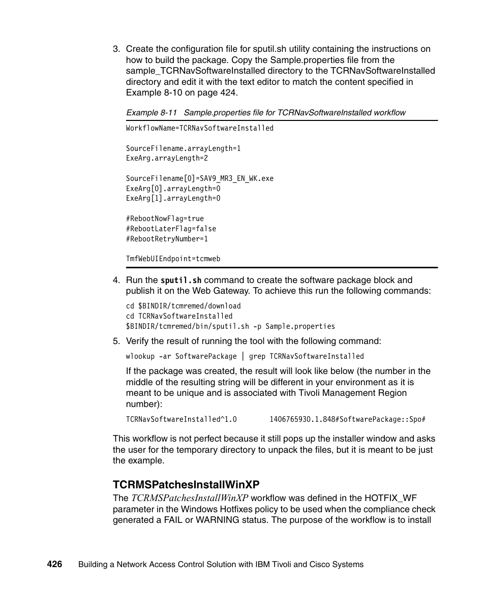 Tcrmspatchesinstallwinxp | IBM Tivoli and Cisco User Manual | Page 444 / 516