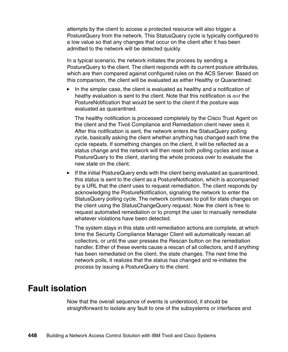 Fault isolation | IBM Tivoli and Cisco User Manual | Page 466 / 516