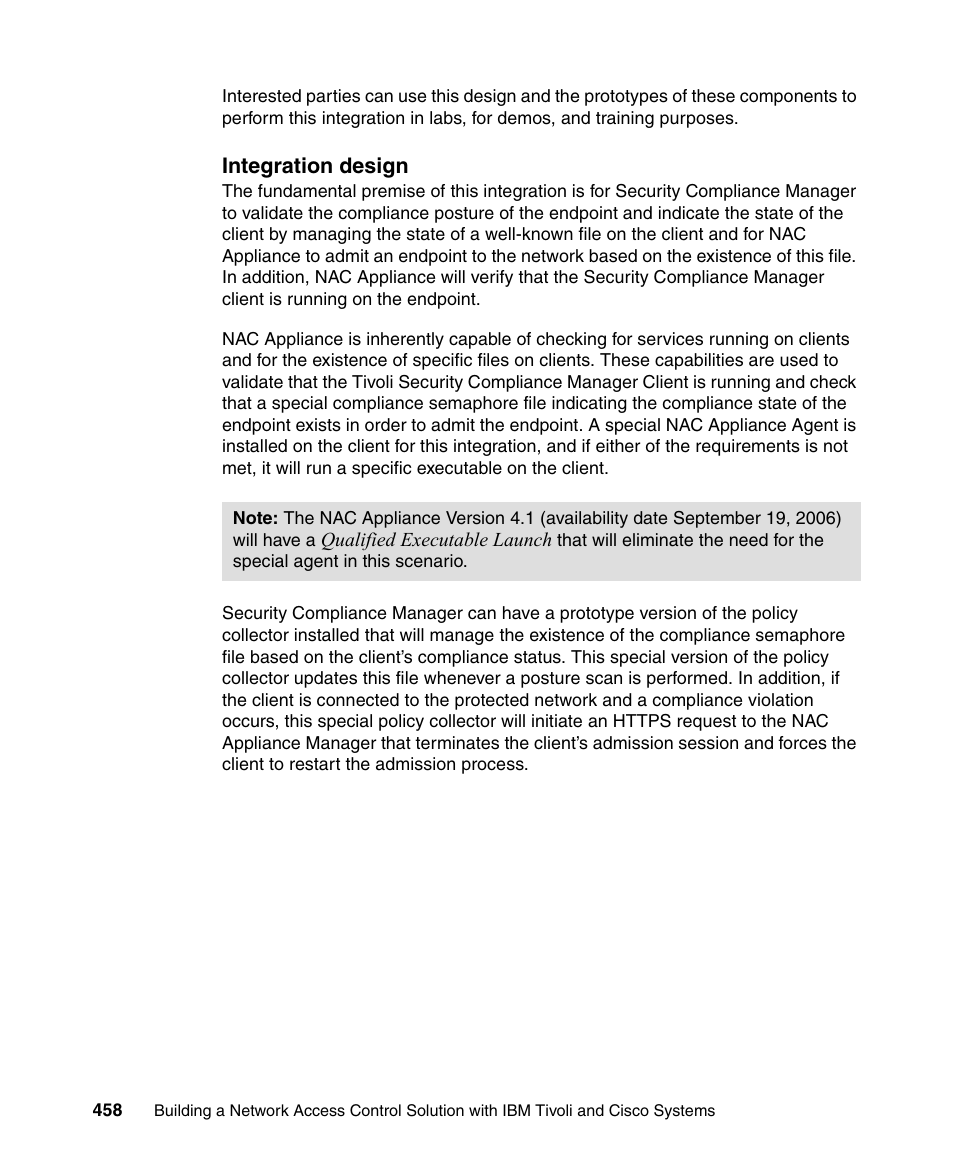 Integration design | IBM Tivoli and Cisco User Manual | Page 476 / 516
