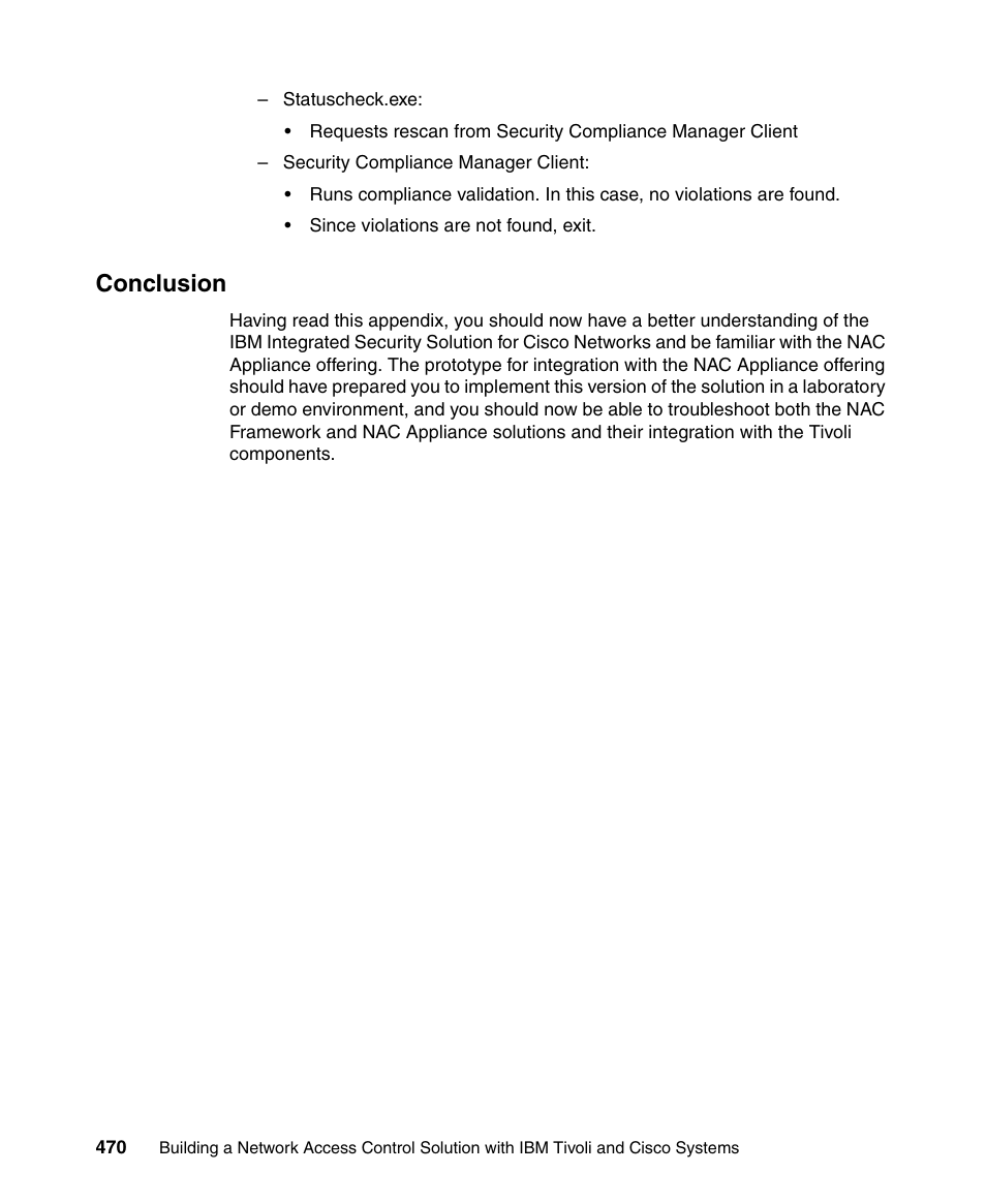 Conclusion | IBM Tivoli and Cisco User Manual | Page 488 / 516
