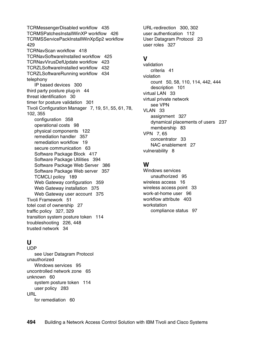 IBM Tivoli and Cisco User Manual | Page 512 / 516