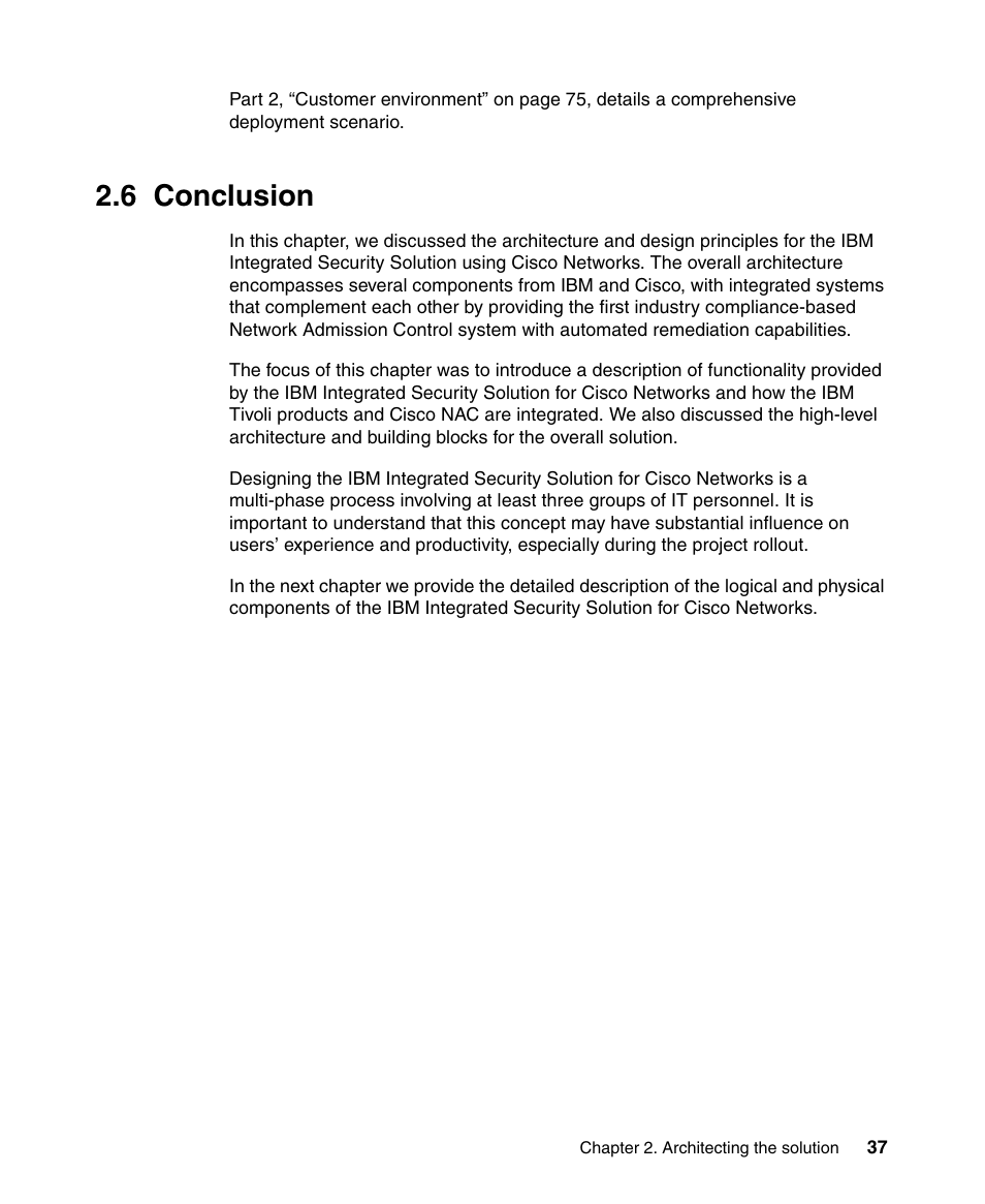6 conclusion | IBM Tivoli and Cisco User Manual | Page 55 / 516