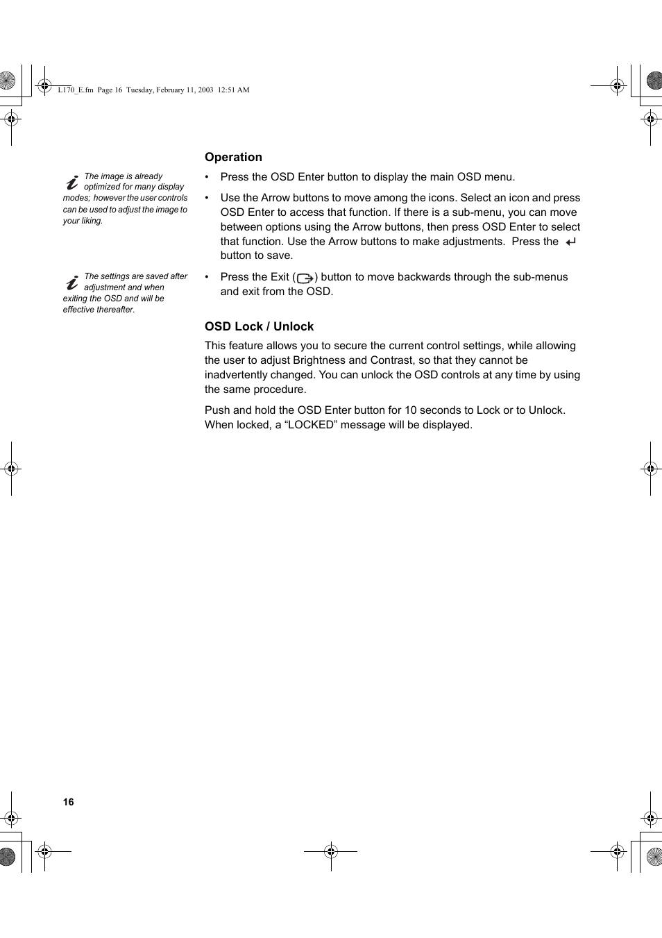 IBM THINKVISION L170 User Manual | Page 18 / 32