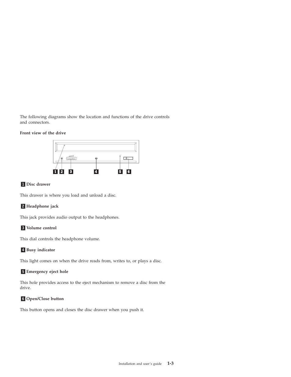 Drive controls and connectors | IBM 10K0001 User Manual | Page 11 / 20