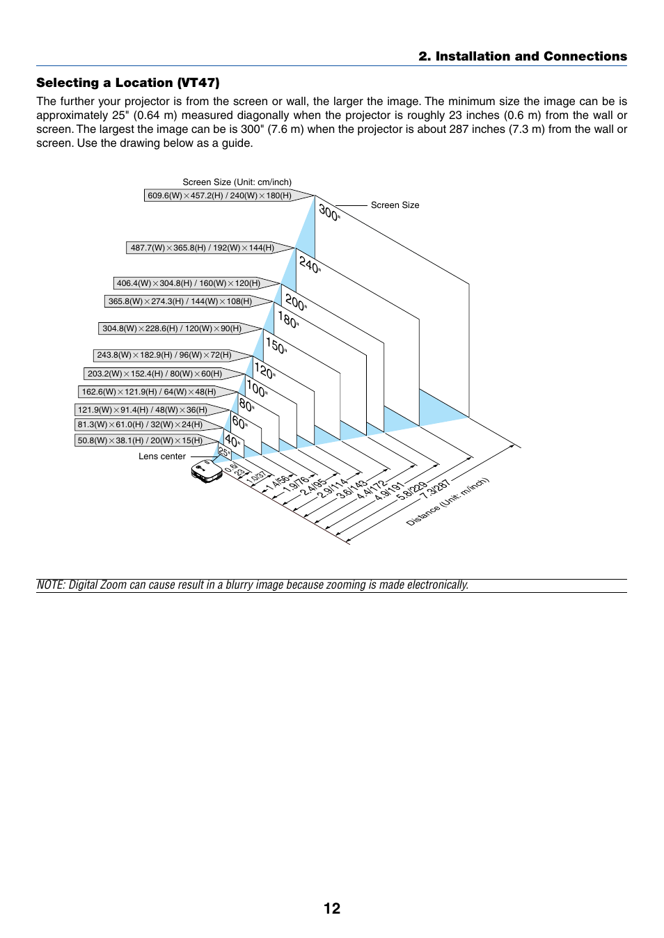 Selecting a location (vt47), Vt47 | IBM VT670 User Manual | Page 19 / 80