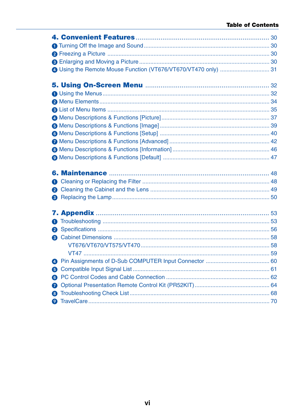 IBM VT670 User Manual | Page 7 / 80