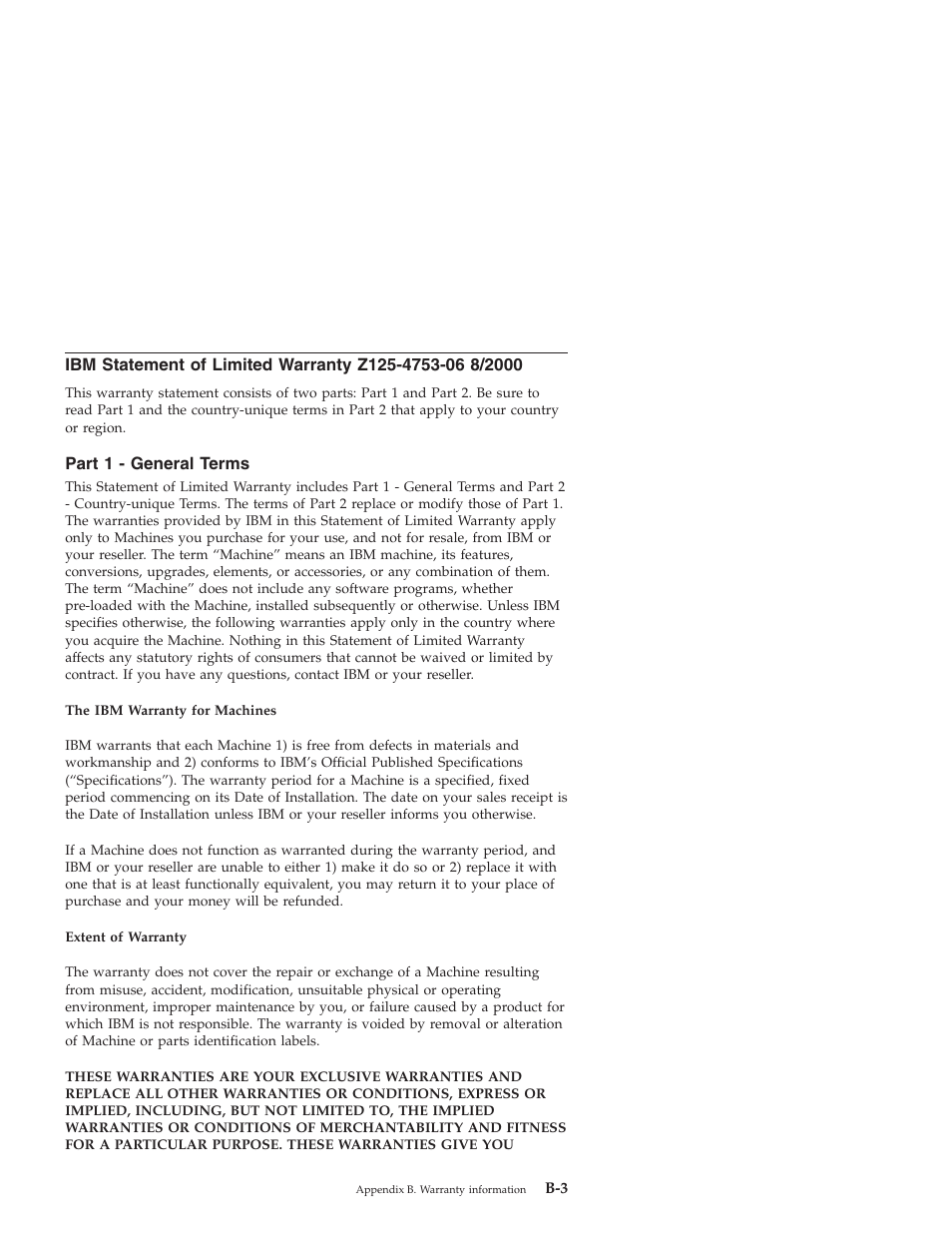 Part 1 - general terms | IBM 31P8128 User Manual | Page 93 / 112